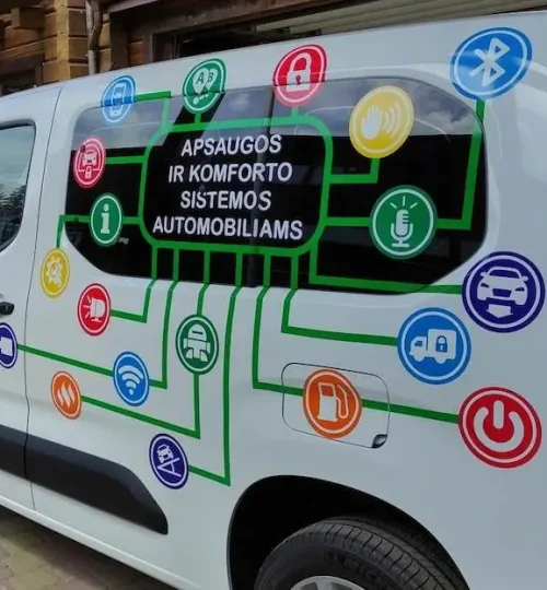 automobiliu apklijavimas reklama
