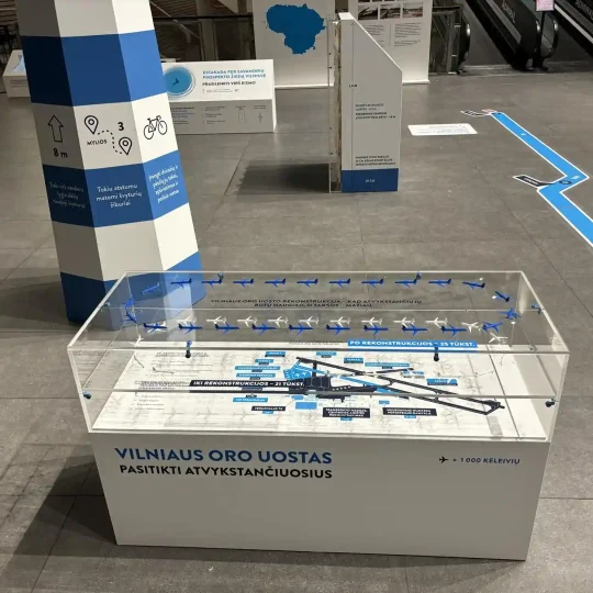 parodu stendai Vilniaus oro uoste